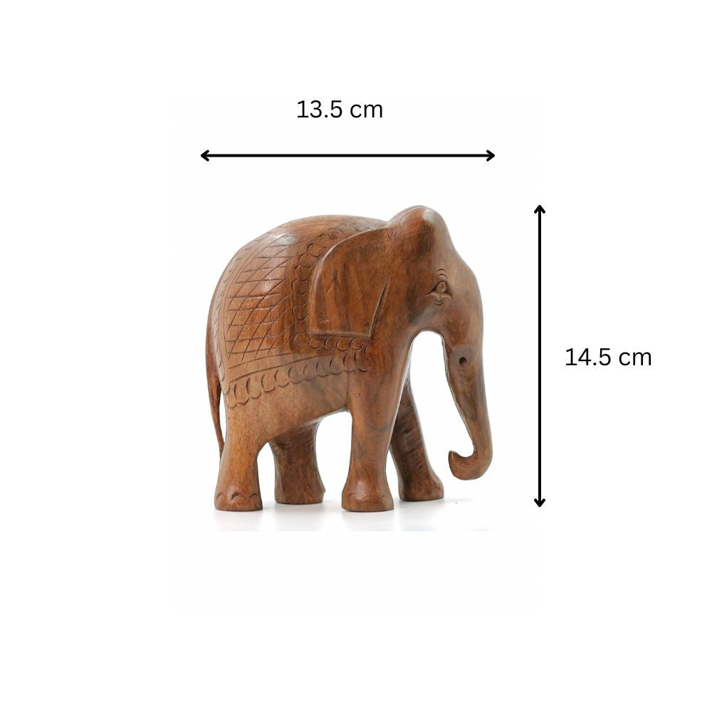 Royal Walnut Wood Elephant