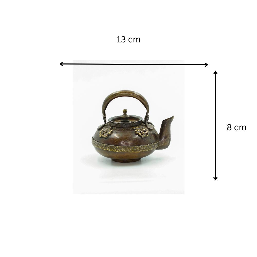 Vintage Bronze Dragon-Motif Teapot/Kettle (Big)