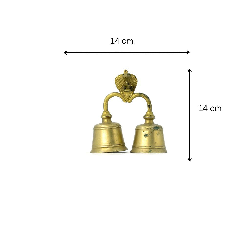 Brass Twin Temple Bell