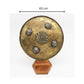 Vintage Middle Eastern Copper Shield with Stand | Handcrafted with Ornate Detailing