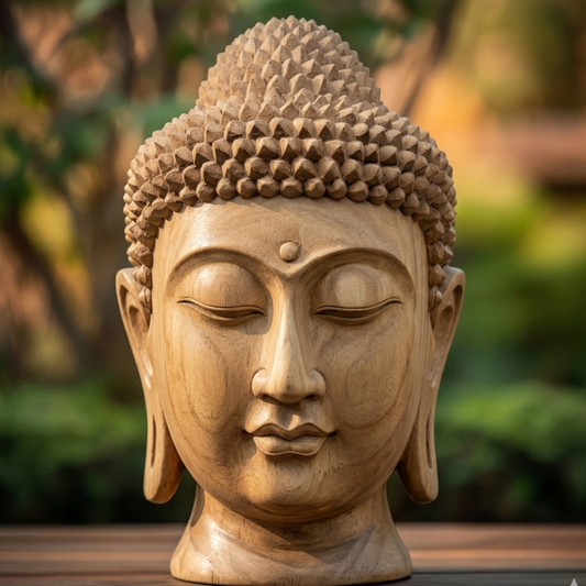Handicraft Buddha Head Statue
