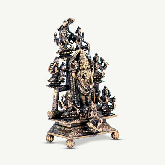 Lord Venkateswara surrounded by Ashtalakshmi