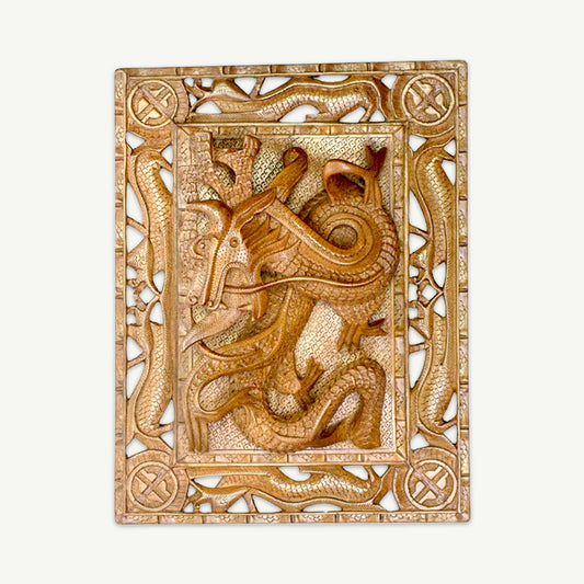 Mythical Dragon - Wood Art Wall Frame
