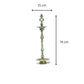 Traditional Metal Oil Lamp Stand with Natural Patina