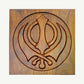 Sacred Wooden Khanda Harmony - Eternal balance