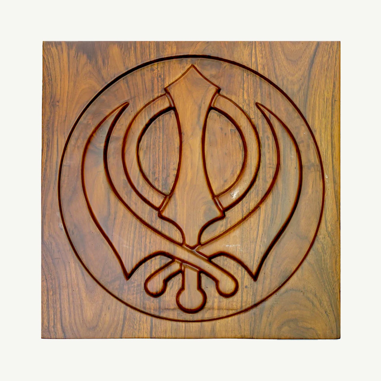 Sacred Wooden Khanda Harmony - Eternal balance