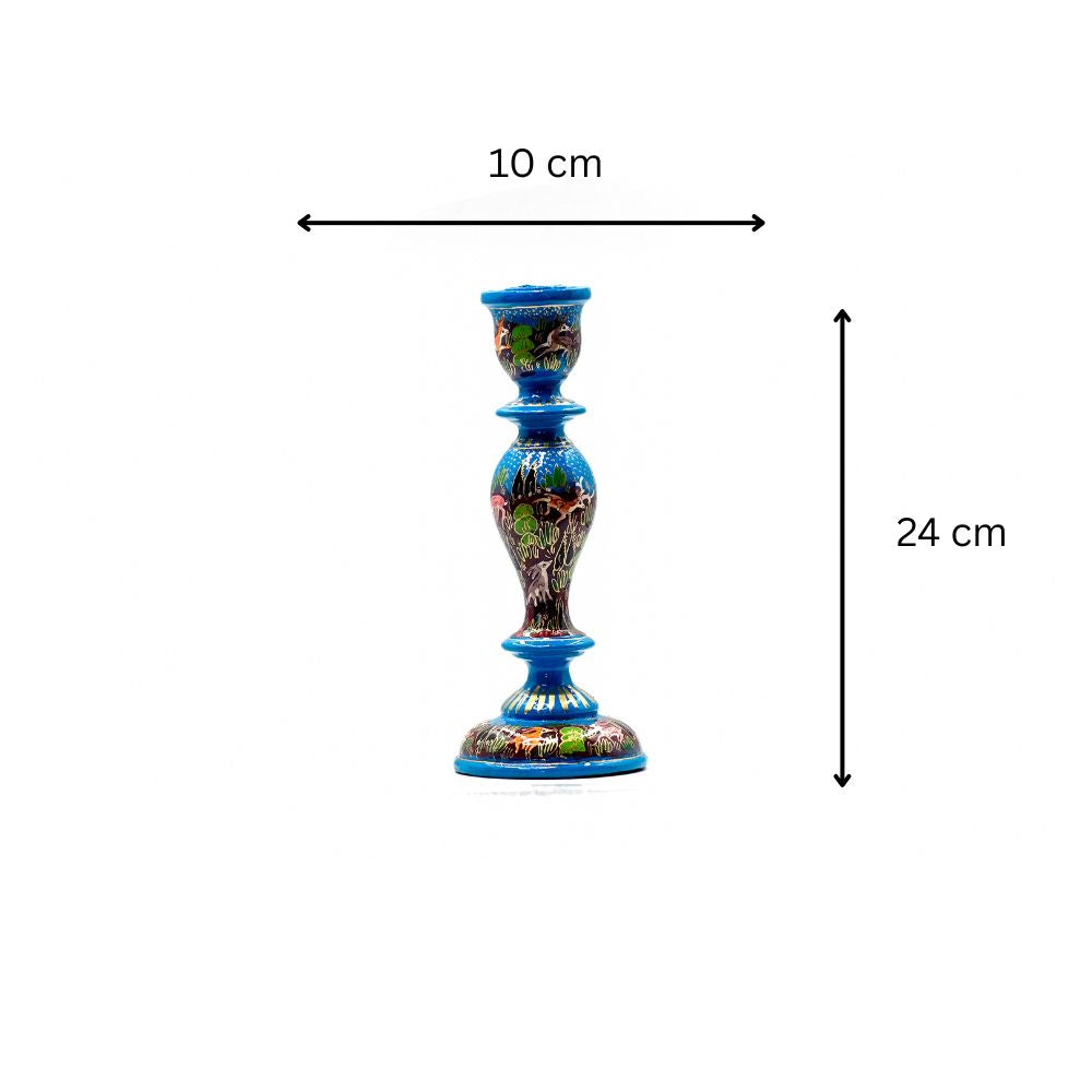 Kashmiri Azure Blossom Candle Stand