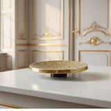 Golden Flora Kashmiri Plate