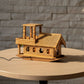 Hand-Carved Walnut wood Miniature Kashmir Houseboat