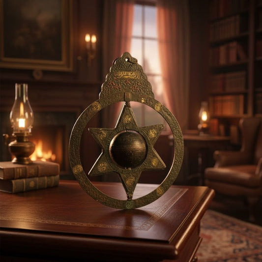 Antique Heirloom Hanging Hexagram Celestial Model