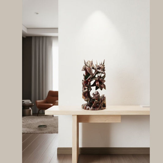 Intricate Oriental Wood Carving