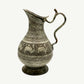 Vintage Hand-Etched Copper Pitcher | Middle Eastern Camel Motif & Ornate Geometric Patterns
