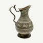 Vintage Hand-Etched Copper Pitcher | Middle Eastern Camel Motif & Ornate Geometric Patterns