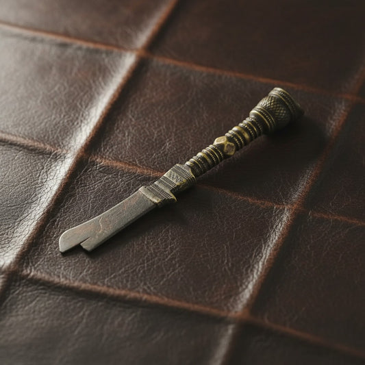 Vintage Brass Phurba Ritual Dagger 4