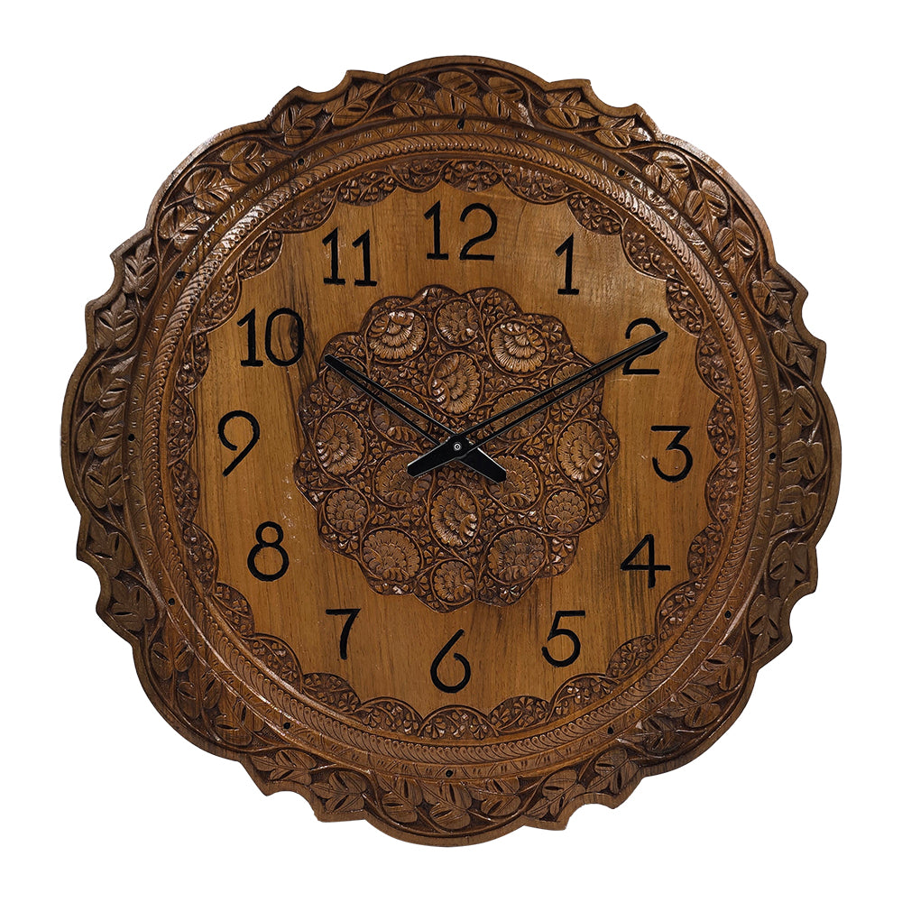 The Artisanal Timepiece: Beautifully Carved Walnut Wood Watch